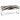 Stencil Zebra Cowhide Bench in Chrome, product view 1