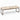 White Speckle Cowhide Bench in Nordy Bronze, product view 2