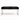 Solid Black Cowhide Bench in Satin Nickel, product view 1
