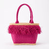 Madagascar Raffia Fringe Tote
