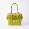 Madagascar Raffia Fringe Tote