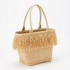 Madagascar Raffia Fringe Tote