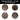 Makenge basket selection grid, X-Large, 21 to 22 inch diameter. Baskets numbered 18 to 21. Choose your basket by its number.