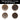 Makenge basket selection grid, X-Large, 21 to 22 inch diameter. Baskets numbered 38 to 41. Choose your basket by its number.