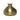 large Pakistani brass milk pot, studio view 4