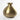 medium Pakistani brass milk pot, studio view 2