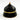 medium Black brass and bone decorative box, studio view 2