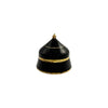 small Black brass and bone decorative box, studio view 3