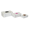 White Marble Rectangle Box  - Engraved Agate by Outpost Original