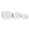 Square Box  - White Marble by Outpost Original