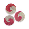 Handwoven Handwoven Pink & White Wall Basket Set â Set Of 3 From Senegal Basket Crafted By Artisans by Outpost Original