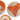Set of 3 Handwoven Orange & White Wall Baskets – Made in Senegal