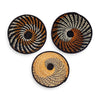Handwoven Set Of 3 Handwoven Black & Orange African Wall Baskets â Made In Uganda Basket Crafted By Artisans by Outpost Original