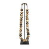 Ceramic Bead Necklace In Natural (30 Beads) by Outpost Original