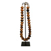 Ceramic Bead Necklace In Terra Cotta (30 Beads) by Outpost Original