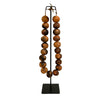 Ceramic Bead Necklace In Terra Cotta (20 Beads) by Outpost Original