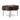 Exotic Brown Cowhide Aria Bench in Antique Brass