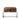 Exotic Brown Cowhide Key West Bench in Black Chrome