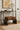 Exotic Brown Cowhide Key West Bench in Black Chrome