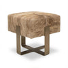 Speckled Brown Lorelei Bench in Dull Nickel