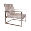 Brown White Speckle Upholstered Cowhide Tugela Chair by Outpost Original