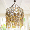 Nguni Cow Horn Chandelier All Light by Outpost Original
