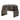 Key West Bench in Salt & Pepper Curly Lamb Sheepskin