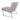 Lucy Chair in Light Gray Curly Lamb Sheepskin