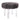 Round Lucite Bench in Salt & Pepper Curly Lamb Sheepskin