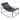 Curly Lamb Sheepskin Sling Chair in Dark Gray