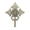 Vintage Ethiopian Silver Cross On Lucite Stand â Handmade Processional Cross by Outpost Original