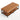 Caramel upholstered coffee table bench with matte black steel frame