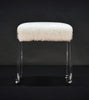 Small Shearling Sheepskin Ottoman