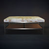 Brown Speckle Cowhide Coffee Table
