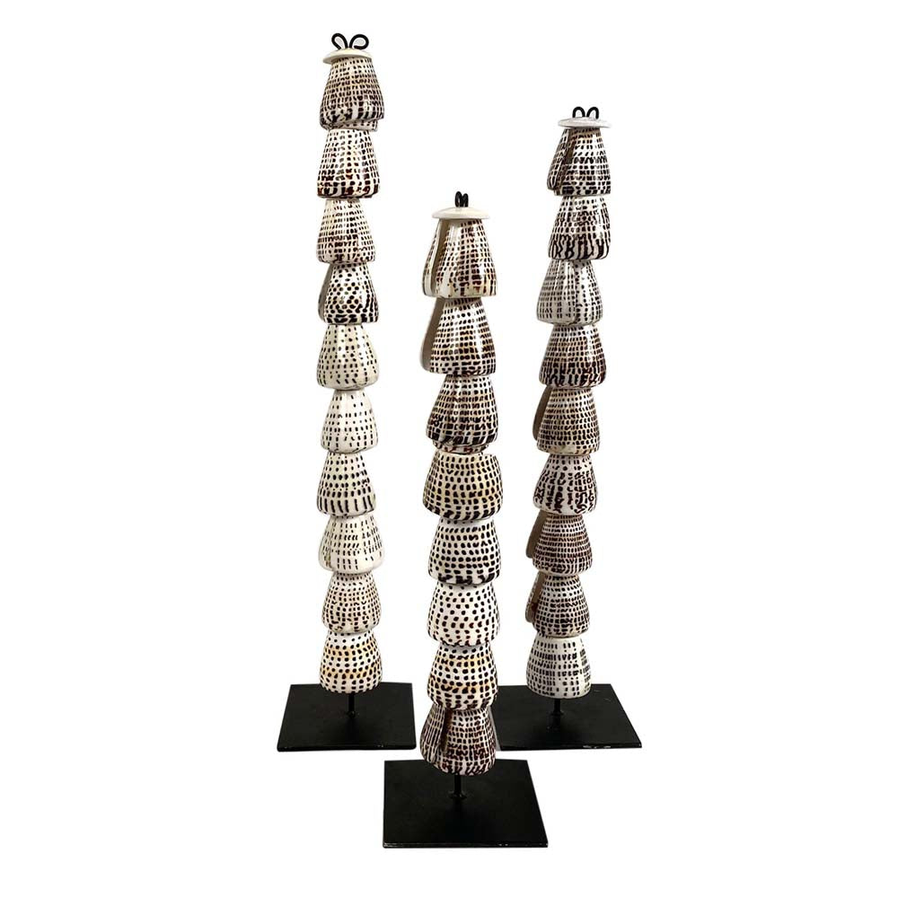 Tala Stacked Shell Necklace | Decorative Shell Art – Outpost Original