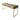 African Upholstered Kuba Cloth Bench In Satin Brass Metal Finish Bench by Outpost Original