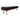 Black Leather Letaba Wood Bench