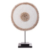 White Beaded Cowrie Shield by Outpost Original