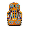 Beaded African Yoruba Chair In Orange Flower by Outpost Original