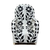 Beaded African Yoruba Chair In Black & White Flower by Outpost Original