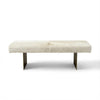 Harold Cowhide Metal Cowhide Bench