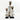 White Cowrie-hat African Namji dolls in three sizes — handmade Cameroon figurines