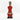 Red Cowrie-hat African Namji doll 18.5 in — handmade Cameroon beaded figurine