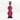 Hot Pink Cowrie-hat African Namji doll 18.5 in — handmade Cameroon beaded figurine