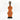 Orange Cowrie-hat African Namji doll 18.5 in — handmade Cameroon beaded figurine