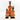 Orange Cowrie-hat African Namji dolls in three sizes — handmade Cameroon figurines