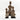 Gold Beaded-hat African Namji dolls in three sizes — handmade Cameroon figurines