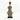 Silver Beaded-hat African Namji doll 18.5 in — handmade Cameroon beaded figurine