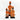 Orange Beaded-hat African Namji dolls in three sizes — handmade Cameroon figurines