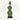 Green Beaded-hat African Namji doll 18.5 in — handmade Cameroon beaded figurine